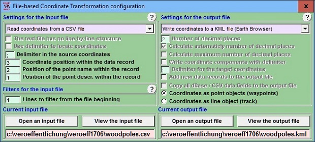 TRANSDATpro file configuration