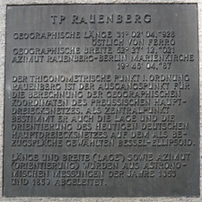 Plaque at TP Rauenberg