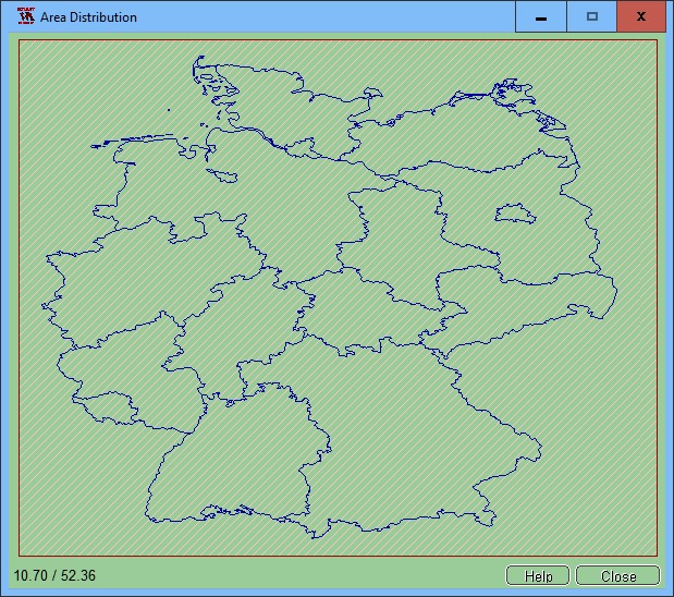 Area Distribution as an example of Germany