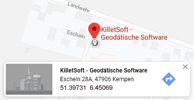 Geographical coordinates in Google Maps