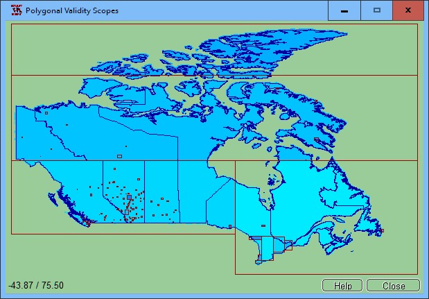 Polygonal Validity Scopes as an example of Canada